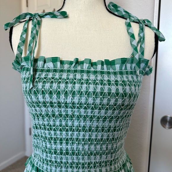 Kate Spade Maxi Green Gingham Dress - Picture 4 of 12